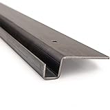 RecPro 10ga Steel Mounting Channel for 72" x 12" Heavy Duty Trailer Loading Ramps | for Trailers and Tailgates (2-Pack)