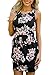 Dearlovers Women Sleeveless Summer Beach Mini Flared Tank Dress Medium Size Black