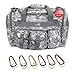 Nexpak TF118DM ACU Green Digital Camo Waterproof Duffel Duffle Bag Tactical Military Range Molle Outdoor Travel + Key Ring Carabiner