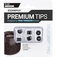 Comply TWR-200-B | Memory Foam Replacement Earbud Tips for Bang & Olufsen EX, Beats Solo Buds, Devialet Gemini & More | Ultimate Comfort, Secure Fit, Superior Noise Isolation | Black, Medium (3 Pairs)