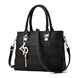 Vincico Women PU Leather Top Handle Bags Satchel Handbags