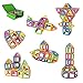 Newisland Magnetic Blocks, Kids Magnetic Toys Magnetic Building Blocks Set , Construction Building Tiles Blocks for Creativity, Come with Container Bag - 40 pcs