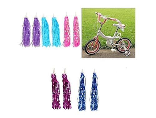 ASTRQLE Bike Scooter Handlebar Streamers Pom-pom Pair Baby