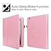 Fintie Folio Leather Case for iPad 2/The New iPad - Built-in Magnet for Sleep/Wake Feature - Pink