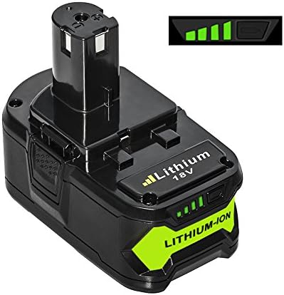 Mrupoo P108 18V 5000mAh Lithium Battery Pack Replacement for Ryobi 18-Volt ONE+ P104 P105 P102 P103 P107 P507 BPL-1815 BPL-1820G BPL18151 BPL1820 Cordless Power Tools (1 Pack)