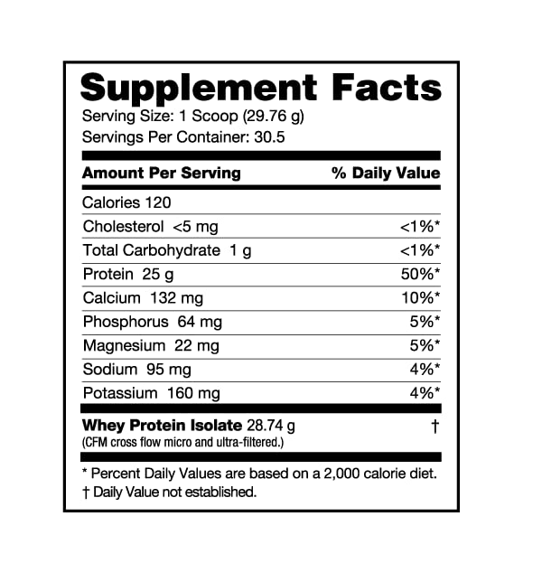 NutraBio 100 Whey Protein Isolate Complete Amino Acid Profile 25G