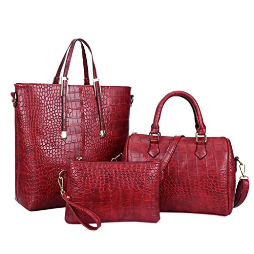 image for TLoowy-Clearance 3pcs Womens Alligator Bag, Shopping Daily Satchels Ha