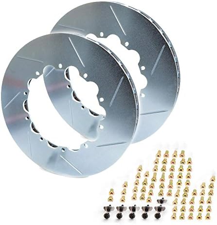 Girodisc (D1-122) Replacement Front Slotted Rotor Ring (No Hat) for Porsche 991 C2S/C4S