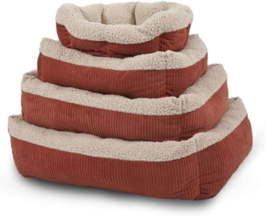 Aspen Pet Self-Warming Corduroy Pet Bed Several Shapes Assorted Colors : Pet Supplies