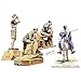Master Box German Tank Men (3) and Donkey with Rider Afrika Korps Figure Model Building Kits (1:35 Scale)