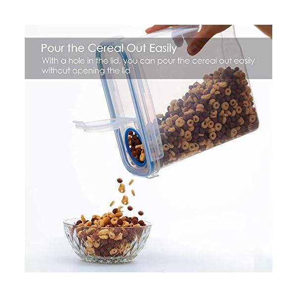 Vtopmart-4L-Large-Cereal-Containers-Storage-SetAirtight-Plastic-BPA-Free-Kitchen-Pantry-Flour-StorageDispenser-KeepersSet-of-4-with-24-Labels Vtopmart 4L Large Cereal Containers Storage Set,Airtight Plastic BPA Free Kitchen Pantry Flour Storage,Dispenser Keepers…