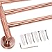 3 Prong Swing Arm Towel Bar - Wall Mounted Stainless Steel Bathroom Towel Rack by Mindful Design (Copper, 13 Inches)