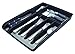 Rubbermaid No-Slip Silverware Expandable Cutlery Tray Organizer, Black with Gray Base