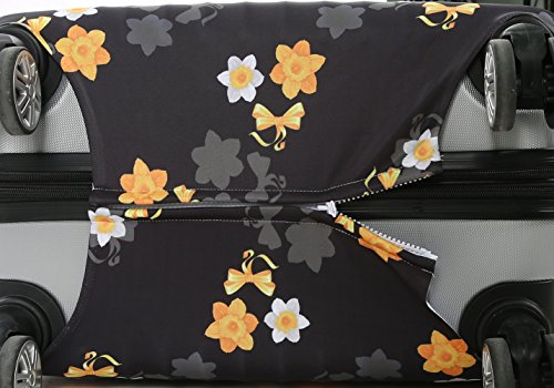 Fvstar Washable Luggage Cover Protector Spandex Suitcase Cover for Travel (M (22-24 inch Luggage), Color 24)