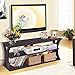 TANGKULA TV Stand, 3-Tier TV Stand Storage Console with Storage Shelves for TV up to 50