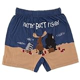 Lazy One Men's Nuttn Butt Fishin Boxers