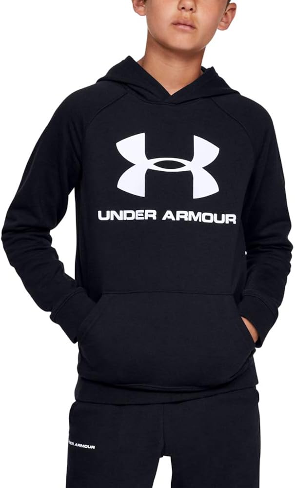 Under Armour boys Rival Logo Hoodie : Clothing