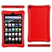 BMOUO Case for Fire 8 Tablet (7th and 8th Generation, 2017 and 2018 Release) - Light Weight Shock Proof Soft Silicone Back Cover for Fire 8, Red