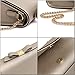 Ansee Small Crossbody Purse Wallet Pu Leather Bags with Bowknot Chain Strap for Women Shoulder Handbags (Gold)