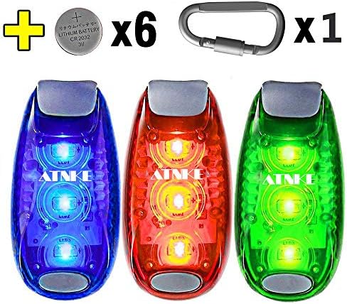 ATNKE LED Safety Light,Bike Lights for Daytime Running Walking Bicycle Bike Kids Child Woman Dog Pet Runner Best Flashing Warning Clip on Small Reflective Set Flash Walk Night High Visibility