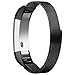 Tobfit Fitbit Alta Band (2 Size), Milanese Loop Mesh Smooth Stainless Steel Full Magnetic Closure Replacement Band for Fitbit Alta / Fitbit Alta HR