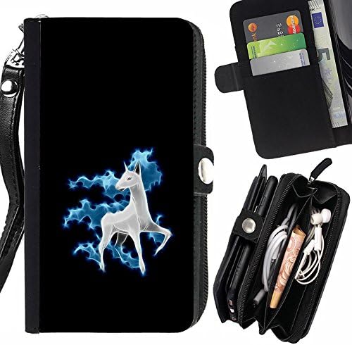 GOD CASE FOR SAMSUNG GALAXY C7 cool funny cute horse unicorn fancy Wallet Purse Pouch Holster Leater &amp; Soft TPU
