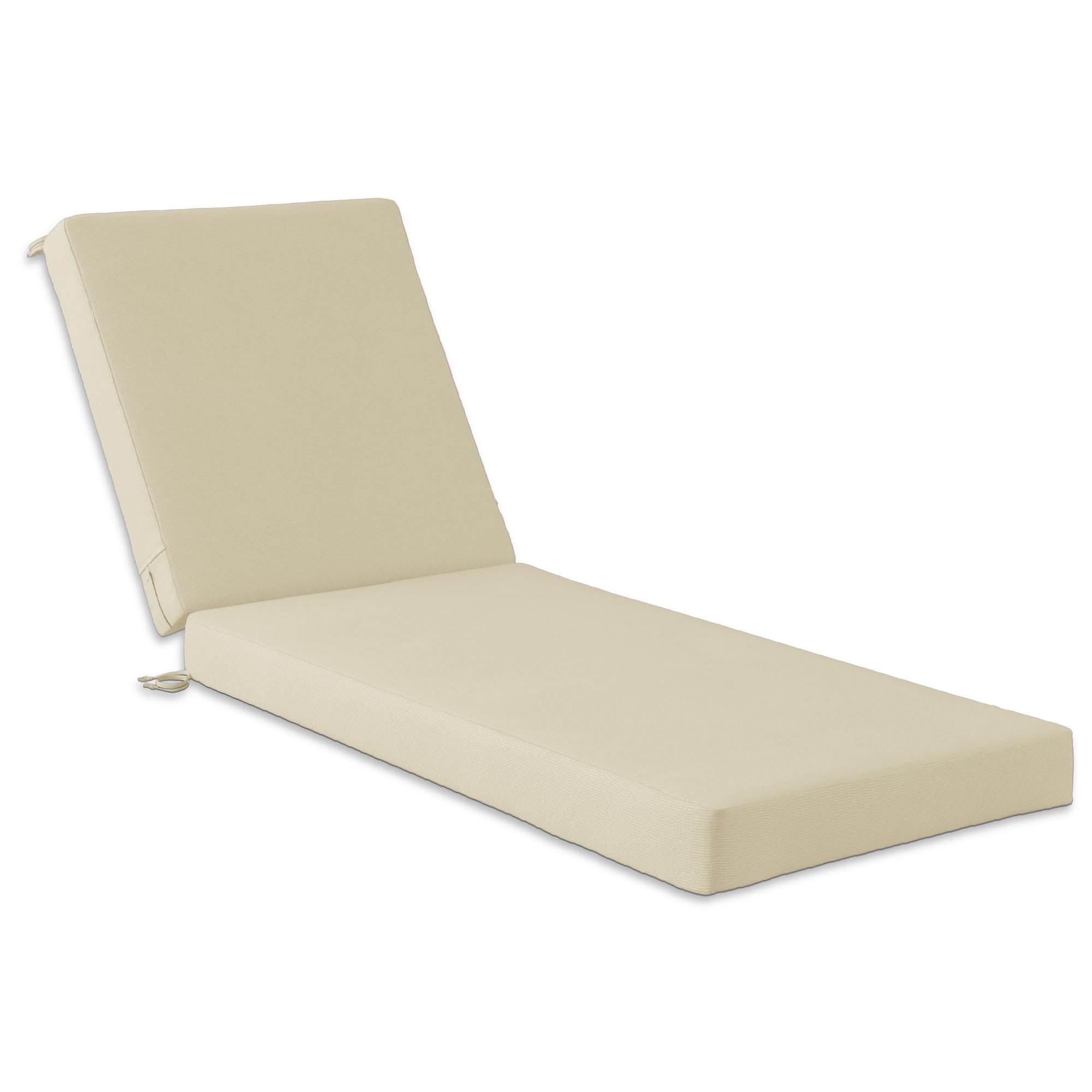 Photo 1 of Codi Outdoor Lounge Chair Cushion, Chaise Cushions for Patio Furniture, Double Waterproof Fabric for Pool, 72 x 22.5 x 3.5 Inch 1PK Beige