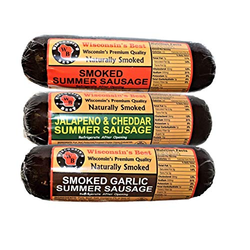 2 WISCONSINS+BEST+Holiday+Sausage+Sampler