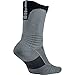 Nike Elite Versatility Crew Basketball Sock Cool Grey (065) / Black/ Cool Grey Large