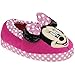 Disney Minnie Mouse Toddler Slippers (Pink, White Polka Dot, Black Sequin Ears) (11/12)
