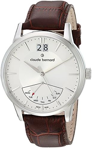 Claude Bernard by Edox Classic Retrograde Men's Watch 41001.3.AIN Swiss