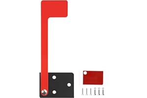 Danoib Mailbox Flag Replacement, Red Professional Mailbox Flags for Mailboxes Outside, Strong Adhesive or Screws Two Installa