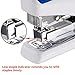 Bonsaii G8748 Low Force Stapler, Reduced 50% Effort, Compact, 20 Sheets Capacity, School, Work or Business, Dark Blue/White