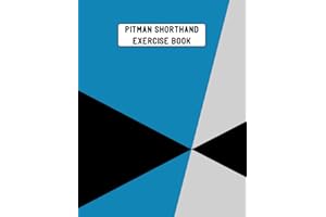 Pitman Shorthand Exercise Book: Pitman shorthand for beginners, Teeline Stenography Paper Line for adults, reporters, journal