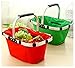 Foldable Picnic Basket - Lightweight Insulated Baskets Collapsible Grocery Bag Beach Tote with Aluminum Frame & Handle for Camping Family Trip Travel Waterproof Lining Purse Food Fresh Outdoor Storage
