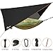 Trekassy 118”x 78” Portable Double Camping Hammock with Removable Mosquito Bug Net, Rain Fly and Tree Straps for Indoor, Outdoor, Backpacking, Travel, Beach, Hiking