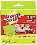 3M Upholstery Pet Hair Remover Refills, 8-sheet 3-Pack