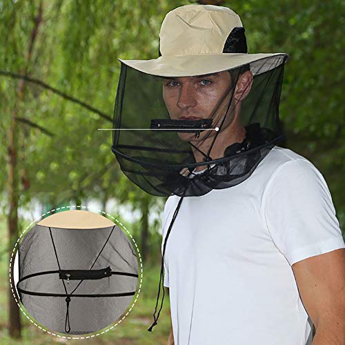 Netz-mesh-Schutz Sonnenhut Angelmütze Männer Frauen Sommer Atmungsaktiv Fischerhut D 1 Pc – Bild 5