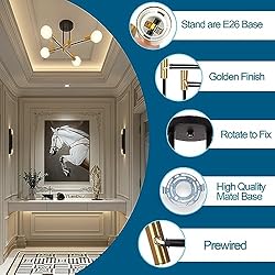 Cimbely 4-Light Mid Century Flush Mount Ceiling