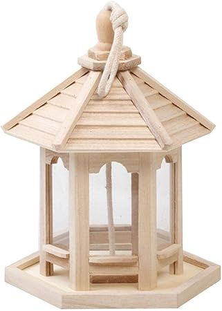 Amazon Com Isilky Outdoor Bird House Feeder Handmade Wooden