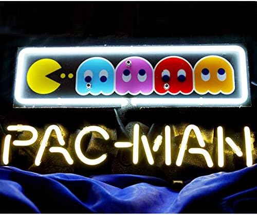 PAC-Man Club Lamp Poster Neon Light Signs for Bar Billiards Home Pub Hotel Beach Cocktail Party Recreation Room 13''x8''