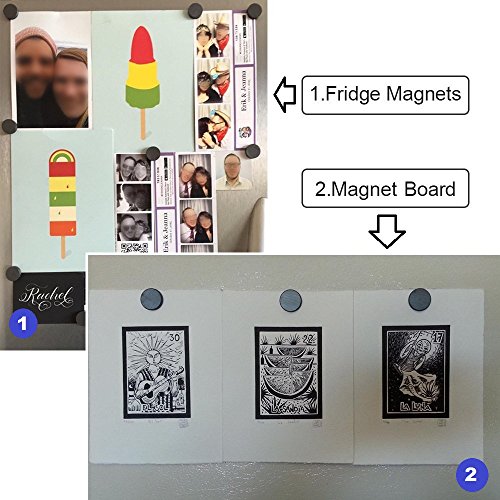 TAQTON Small Ceramic Craft Magnets - 50 pcs. 1" x 0.16" Thick. Industrial Strength Craft Magnets, Ferrite Disc Magnets. - Thumbnail 5