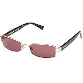 GUESS Women's Metal Sunglasses Polarized Square, Gold, 53mm