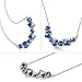 PLATO H Smiling Pendant Necklace Earrings Jewelry Set with Swarovski Cube Crystals Valentines Day Gifts