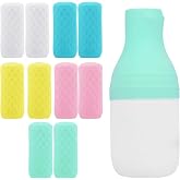 FOROUME 10 Pack Travel Essentials Silicone Bottle Covers Leak Proofing | Cruise Essentials, Beach Vacation Essentials Women Men, Airplane Travel Accessories, Travel Size Toiletries, Travel Must Have