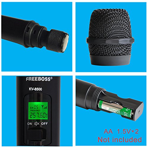 Freeboss KV8500 VHF 2 Handheld Wireless Microphone Dynamic Capsule