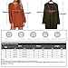 BOBIBI Women's Lace Up Front V Neck Long Sleeve Knit Pullover Sweater Mini Dress Top