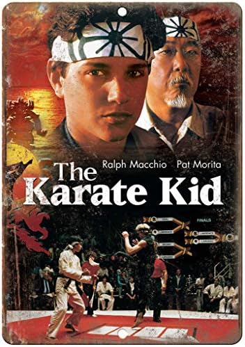 The Karate Kid Tin Wall Sign Aluminum Warning Plaque Retro Iron Painting Metal Poster Artwork Decor for Garage Home Garden Bar Café