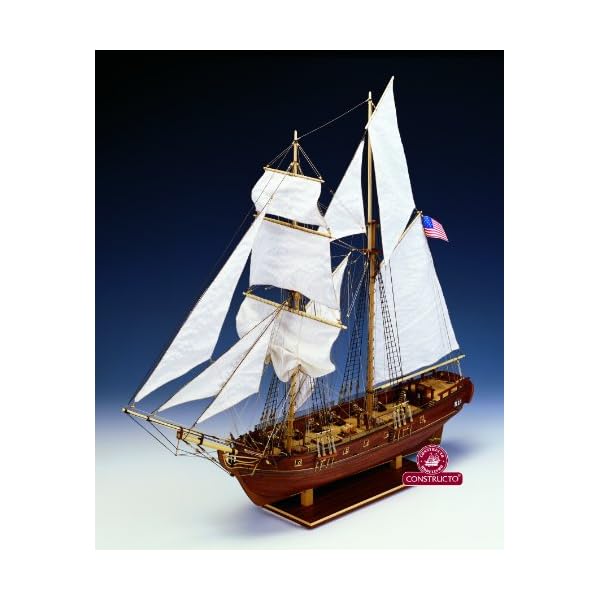 Jumbo Spiele D80837 Constructo Enterprise Maryland 1799, 1:51 Holzbausatz – Bild 6