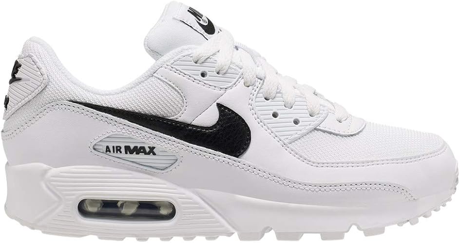 ナイキ エア マックス９０ レディース Air Max 90 スニーカー White White Black 並行輸入品 スニーカー Amazon
